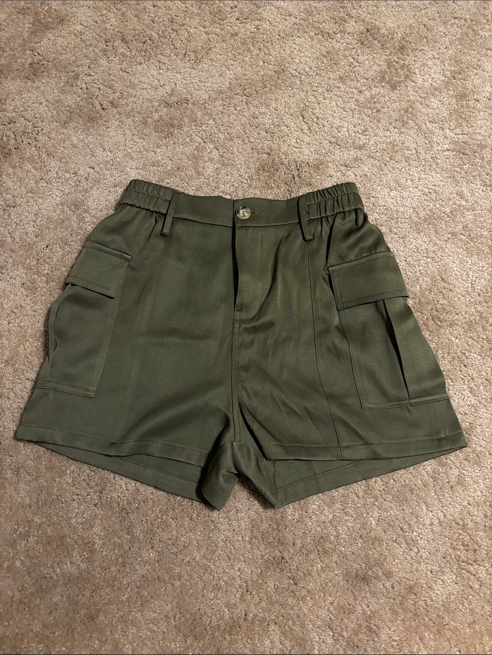 SHEIN Olive Utility Cargo Shorts